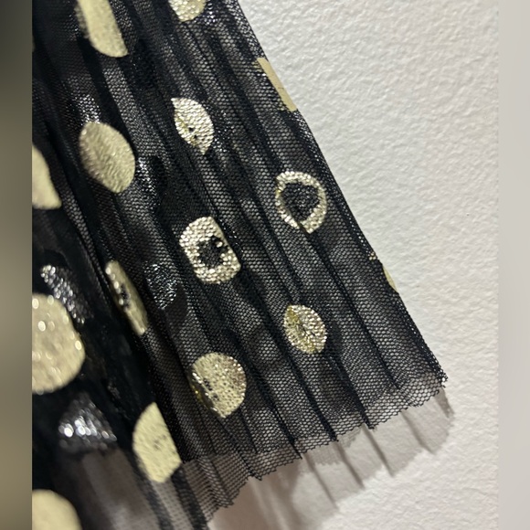 Pippa and Julie Metallic Polka Dot Mesh Float Christmas Dress, Girls 3T - Picture 7 of 10